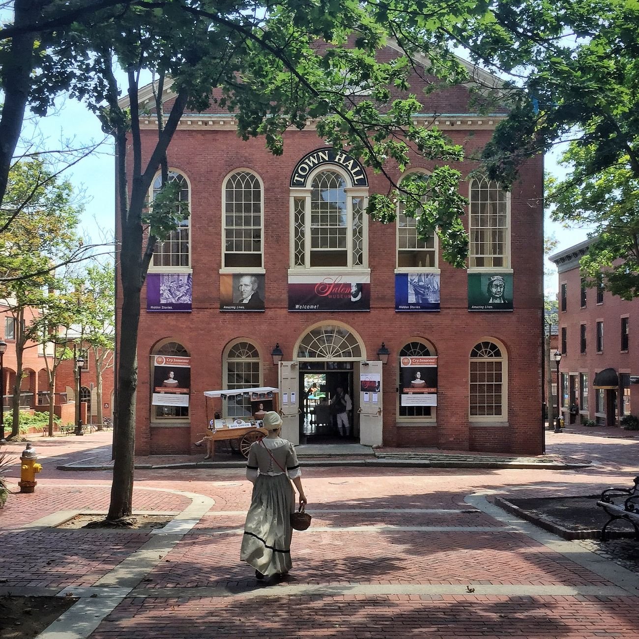 Historic New England brick architecture